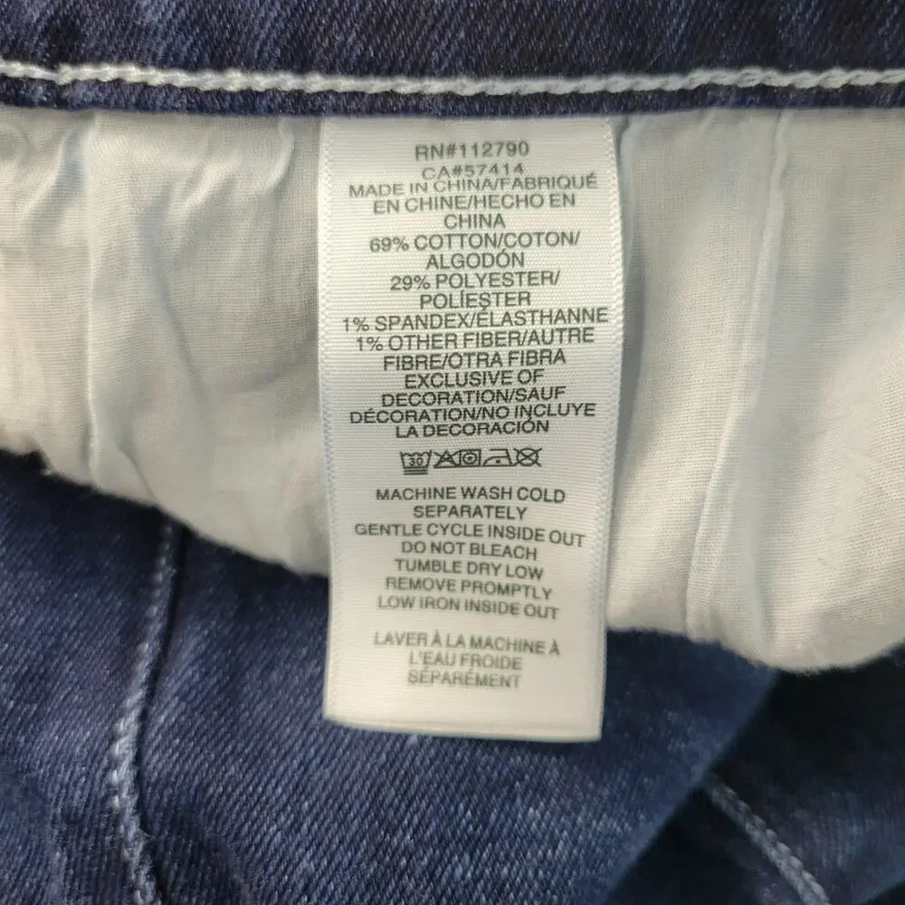 True Religion Jeans 36x31 Geno Relaxed Slim Dark Wash Stretch Flap Thick Stitch